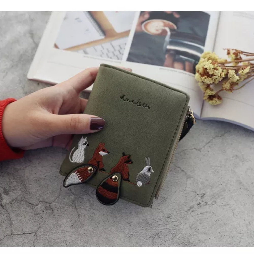 NEW FOXY Leather Wallet Multi Function Coin Purse - Picture 4 of 4